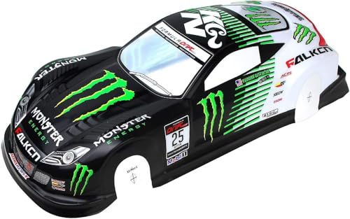 1/10 Scale RC Printed Drift Racing Touring On Road Car PVC Body Shell, Monster - style: Monster-KGN Body Shell