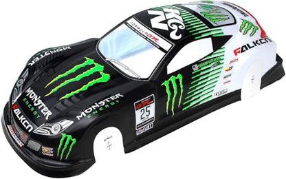 1/10 Scale RC Printed Drift Racing Touring On Road Car PVC Body Shell, Monster - style: Monster-KGN Body Shell
