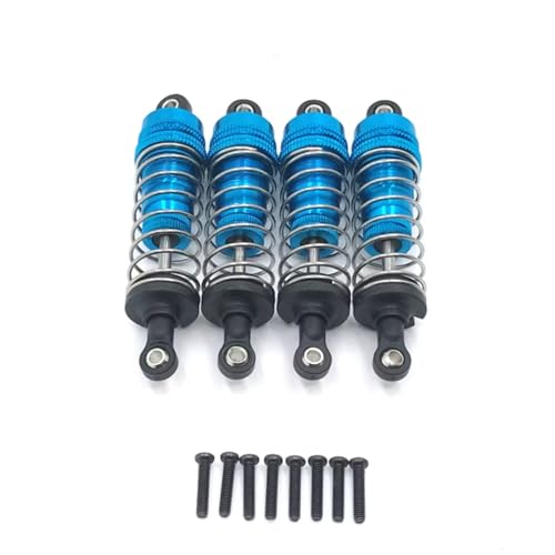 Compatible with WLtoys 1/14 144010 144001 144002 1/12 RC Car Upgrade Parts Accessories Metal External for Spring Hydraulic Shock RC Assortment(Blue) - color: Blue