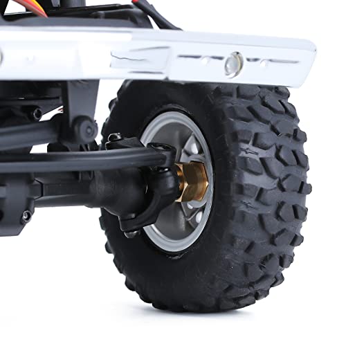 INJORA Brass +5mm Wheel Hex Hub Extenders for Axial SCX24 AX24
