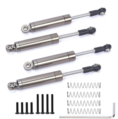 Alloy front rear built in spring shock absorber damper upgrade parts for 1/18 Axial UTB18 Capra trail buggy crawlers,Replace of # AXI213004 AXI213000(Titanium)