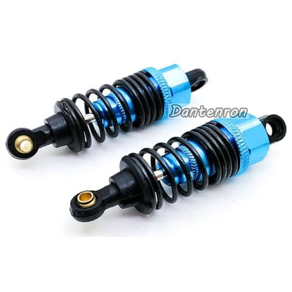 4Pack RC Car 102004 Adjustable Shock Absorber Damper Upgrade Parts Replacement Accessory 68mm For 1/10 RC On Road Drift Rally Car HSP 94102 94122 HPI Losi Axial Tamiya Redcat (Blue) - color: Blue