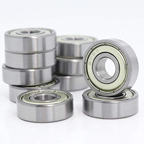 608ZZ Bearing 8x22x7mm, C3, Metal Shielded Steel 10-Pack