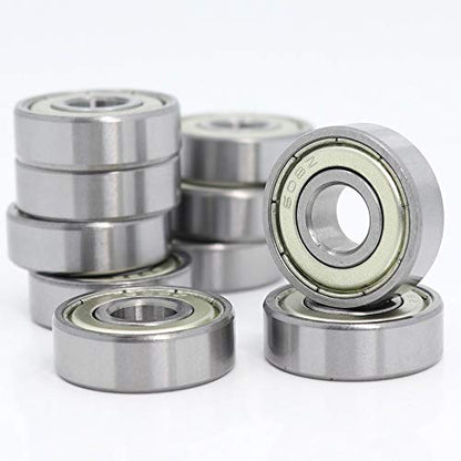 608ZZ Bearing 8x22x7mm, C3, Metal Shielded Steel 10-Pack