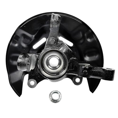 Detroit Axle - Front 4pc Steering Knuckles Kit for 03-08 Toyota Corolla, 2 | Disc Brake Calipers w/Bracket 2 Steering Knuckles & Wheel Bearing Hubs 2003 2004 2005 2006 2007 2008 Replacement - size: 4BU47749/Kit