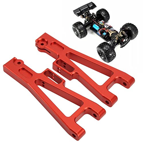 Metal RC Suspension Arm Set for JLB 1/10 Truck, Sturdy and Durable Front Rear Forearm, Perfect for DIY Upgrade, (Red) - color: red