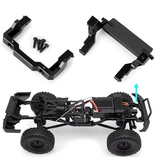 RC Car Frame Parts for Axial for SCX24 1/24 Upgrade Parts Metal Front Bracket Rear Car Body Shell Fixed Mounting Set RC Crawler(Front and Rear) - color: Front and Rear