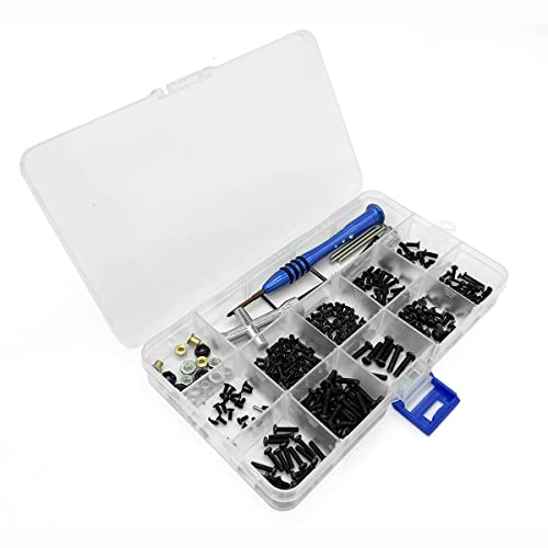 RC Car Screws Kit, RC Screws Kit Repair Tool Box Hardware Fasteners Replacement for Wltoys Wltoys 1/14 144001 RC Car