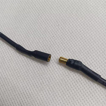 skrnrhrery Banana Gold Bullet Connector Extension Cable, 3.5mm Banana Plug Male Female Cable for RC Brushless Motor ESC Extension Cable RC Auto Boat Parts (16AWG Wire 10CM 3 Pieces) - size: 16AWG wire 10CM 3 pieces