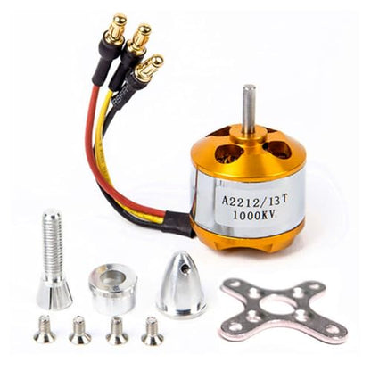 A2212 1000KV Brushless Motors 13T High Power Brushless Outrunner Motor for RC Aircraft Multi-Copter Quadcopter Drone(4PCS)