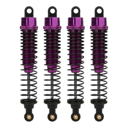 4pcs 68mm/98mm /108mm Aluminum Shocks Absorbers Damper for HSP for HPI 1/10 Scale RC Car On-Road Monster Truck Off Road Buggy(Purple 108mm) - color: Purple 108mm