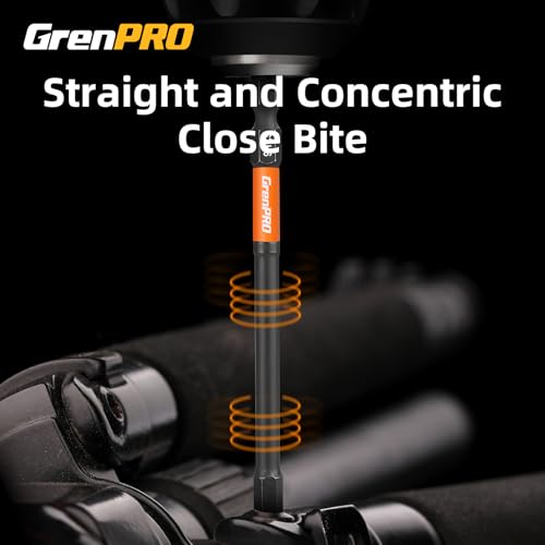 GRENPRO Allen Wrench Drill Bit Set, 22PCS 4-Inch Metric & SAE Impact Bits | 4-Inch Magnetic Hex Bits with 1/4-Inch Shanks Reach Recessed Fasteners and Fit Impact Drivers for Automotive and Home Repair - size: 4" 22pcs(Metric&SAE)