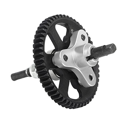 Aluminum Steel Differential Slipper Clutch, Slipper Clutch Assembly, 54T Aluminum Steel Differential Gear Slipper Clutch for Traxxas Slash 4x4 1/10 RC Car (Silver) - color: Silver