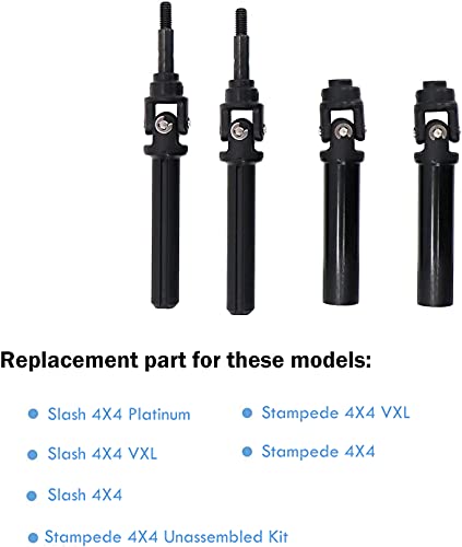 6851x Replacement Compatible with Traxxas Slash 4X4 and Stampede 4X4 Models Front Heavy Duty Driveshaft Assembly