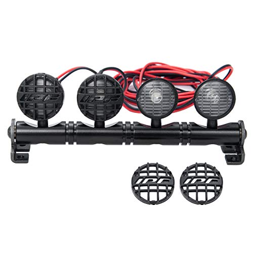 RC-Hub LED Roof Lamp Lights Bar 4 LEDs for 1/10 RC Crawler Car SCX10 - color: 4 leds
