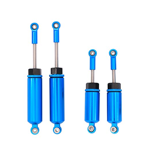 Metal Accessory Front and Rear Shock Absorber Damper Compatible with Wltoys 12428 12423 FY-03 1/12 RC Car RC Car Truck Buggy (Blue)