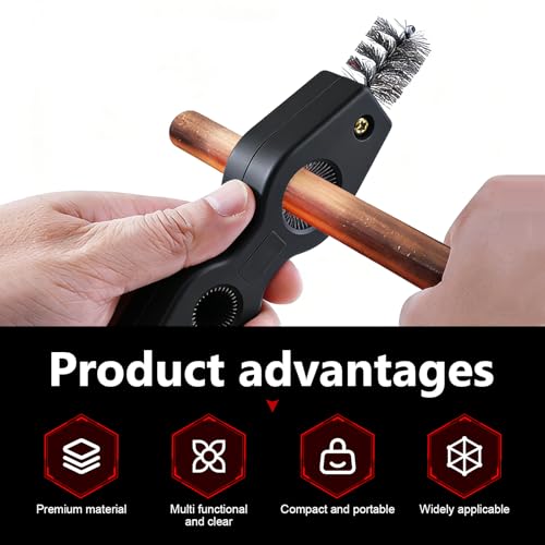 2 PCS Car Battery Terminal Cleaner Spray, 4-in-1 Battery Post Cleaner Brush with Steel Wire, Cleaning Tool for Terminals and Pipes, Universal for Most Cars, Trucks, SUVs (Black) - color: Black