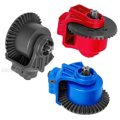 Metal Front & Rear Differential Gear Assembly Upgrades Part for 1/10 Big Rock Vorteks Granite Senton Granite 3S BLX Senton Mega 550,1/8 Infraction Typhon Vendetta 3S BLX,Black