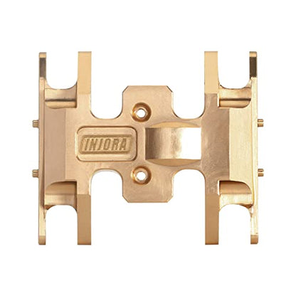 INJORA Brass Skid Plate for 1/24 RC Crawler Axial SCX24 (Gold) - color: Gold