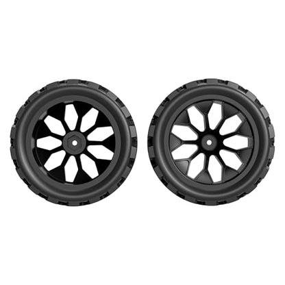 Hosim RC Car 12mm Hex Wheels & Tires F28-LZ02 for 1/8 X17 X27 X25 RC Car Replacement Parts 1/8 Scale High Speed RC Truck Crawler Buggy X27-LZ01 Accessory Replacement