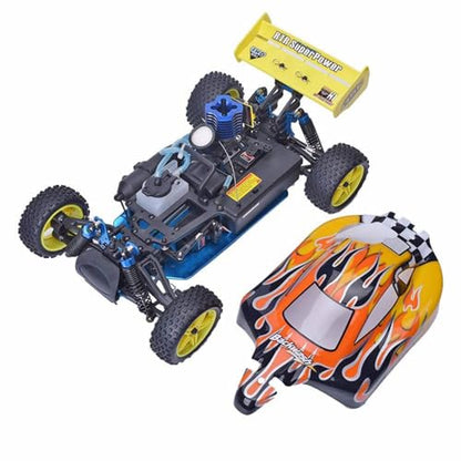 RC Car Two Speed Nitro RC Truck for Adult 1/10 75CC Oil-Powered RC Crawler Truck 90KM/H Fast 4WD Hobby Grade Racing Car Off Road Buggy Nitro Gas Power Remote Control Car RC Vehicle 94166