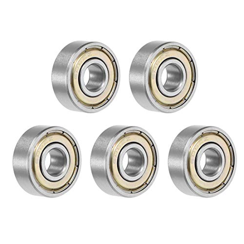 uxcell 606ZZ Deep Groove Ball Bearing 6x17x6mm Double Shielded GCr15 Bearings 5-Pack - size: 6mmx17mmx6mm