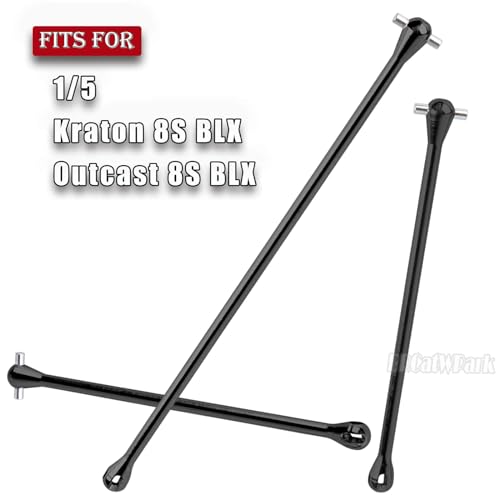 RC Drive Shaft Dogbone Upgrades Part for 1/5 KRATON 8S BLX Outcast 8S BLX,Centor Driveshaft Axles Dogbone Part,Black - color: Black - (3pcs Axles Dogbone)