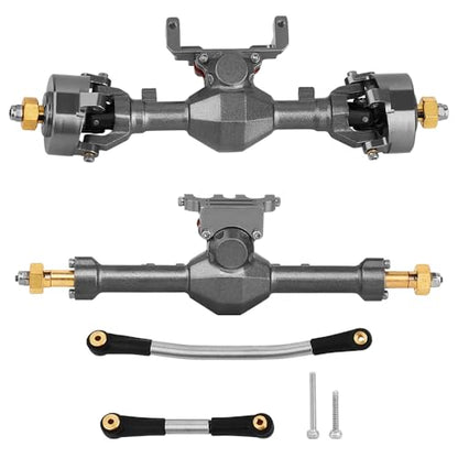 Diamond Shape SCX24 Aluminum Axle Upgrades for Axial SCX24 Deadbolt C10 JLU Gladiator Bronco 1/24 RC Crawler (Titanium) - color: Titanium