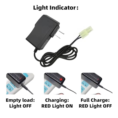 9.6v Airsoft RC Battery Charger Mini Tamiya(Green) Connector for 9.6V (8S) NiMH/NiCd Battery 12V 250mA AC Plug Charger
