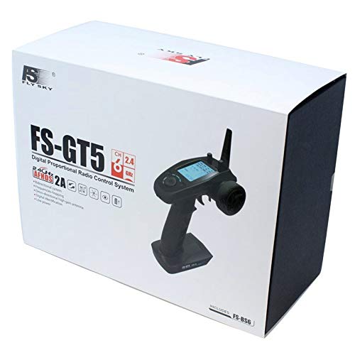 Flysky FS-GT5 6CH RC Transmitter with FS-BS6 Receiver 2.4Ghz AFHDS 2A Protocol gyro Radio for RC Car Boat