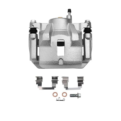 Detroit Axle - Front 4pc Steering Knuckles Kit for 03-08 Toyota Corolla, 2 | Disc Brake Calipers w/Bracket 2 Steering Knuckles & Wheel Bearing Hubs 2003 2004 2005 2006 2007 2008 Replacement - size: 4BU47749/Kit