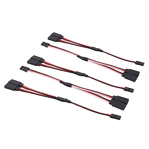 5pcs 6" / 150mm Servo Cable Y Harness Extension Cord 22awg 60 cores for RC Car Helicopter Servo Receiver Wire Lead(C141-5)