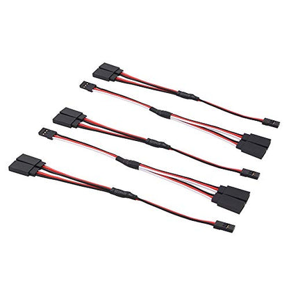 5pcs 6" / 150mm Servo Cable Y Harness Extension Cord 22awg 60 cores for RC Car Helicopter Servo Receiver Wire Lead(C141-5)