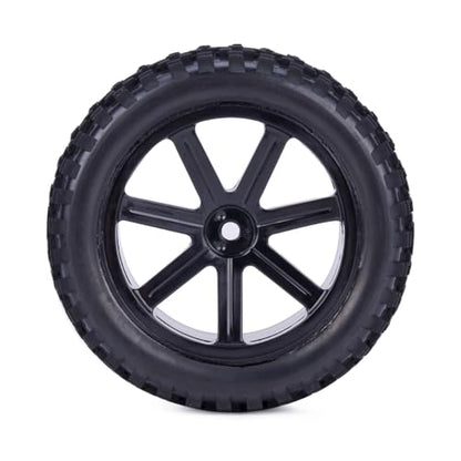 12mm Hex RC Buggy Wheels and Tires, 2.2'' Pre-Glued Out Dia. 3.5'' for 1/10 1/12 1/14 1/16 Off-Road Truck Upgrades, Set of 4