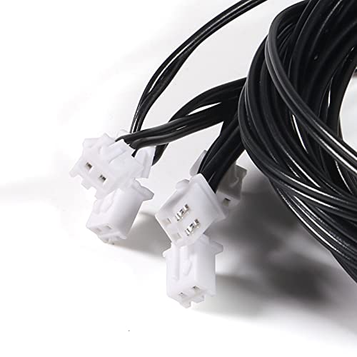 6pcs 10K Temperature Sensor Probe 1M NTC3950 Thermistor Stainless Steel Temp Sensor Probe Digital Temperature Transmitter Extension Cable