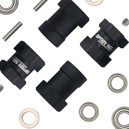 RC Car 1/10 Aluminum 12mm Hex Adapter Wheels Rims Combiner for Tamiya CW-01 Chassis Lunchbox ORV Monster Beetle Upgrade Parts