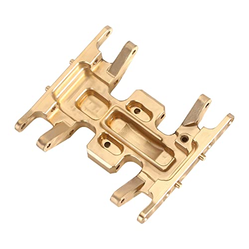 INJORA Brass Skid Plate for 1/24 RC Crawler Axial SCX24 (Gold) - color: Gold