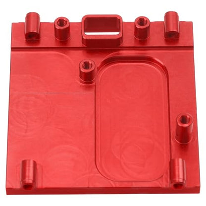Metal Motor Mount Holder Bracket Fixed Seat Compatible with 2024 New MN99S MN98 V2 Version 1/12 RC Car (Red) - color: Red