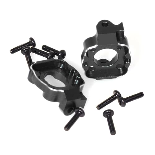 Aluminum Front C Hub Carrier C-seat RC Upgraded Parts for LOSI 1/18 Mini LMT 4X4 Brushed Monster Truck RTR-LOS01026 RC Car, Black - color: Black C-seat