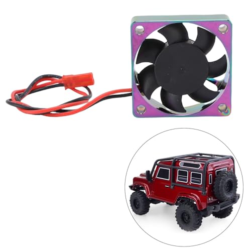Drfeify RC Motor Cooling Fan, 14000RPM High Speed Aluminum Alloy Quiet Heatsink Fan for RC Car Model
