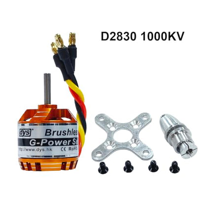DYS D2830 750KV/850KV/1000KV/1300KV Brushless Outrunner Motor 2-4S for Multicopter RC Aircraft Fixed-Wing UAV (D2830 1000KV) - color: D2830 1000KV