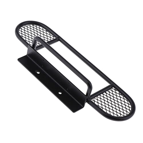 1:10 RC Front Bumper Bull Bar for D90 D110 Defender | Metal Front Bumper for RC Crawler | Invisible Mounting Screws | Increased Approach Angle | Black | Compatible with D90 D110 |