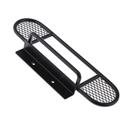1:10 RC Front Bumper Bull Bar for D90 D110 Defender | Metal Front Bumper for RC Crawler | Invisible Mounting Screws | Increased Approach Angle | Black | Compatible with D90 D110 |