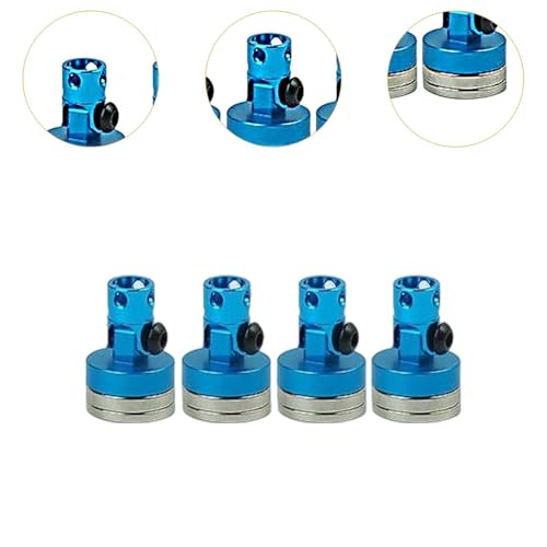 4 Pieces RC Body Post Metal Mount Column Shell Mount Model Car Accessory Vehicle Body Post Upgrade Suitable for RC Car Hobbies Repair, Blue - color: Blue