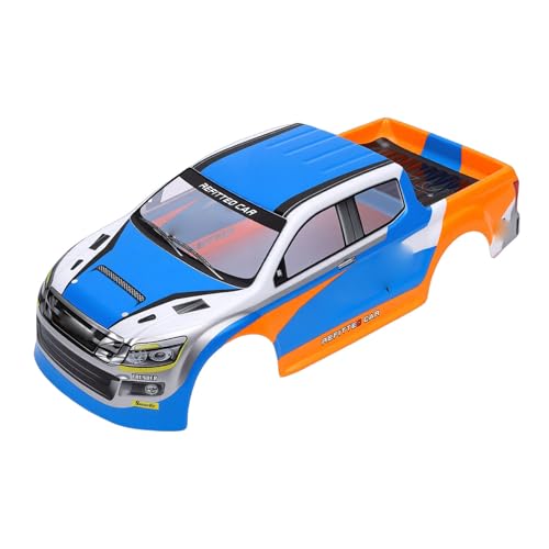 GOWENIC RC Car Body Shell 1/10 Scale Universal Painted Precut 26cm Wheelbase for Pickup Truck, Modification Shell for Hobby Model (Blue) - color: Blue