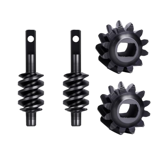 2PCS SCX30 Differential Worm Gear Set,Steel Differential Gears 12T 13T 14T 16T 18T for 1/30 Axial SCX30 RC Crawler Upgrades (12T) - style: 12T