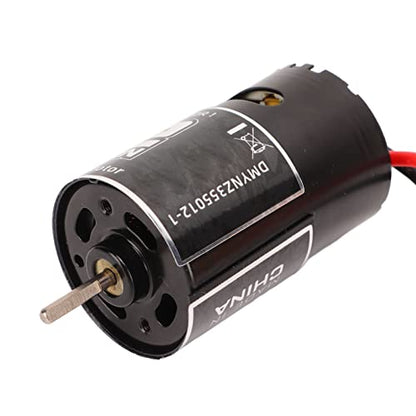 Motor 12T 550 Brushed Motor Compatible with ARRMA Mega 1/10, Granite, SENTON, Typhoon V3 RC Car