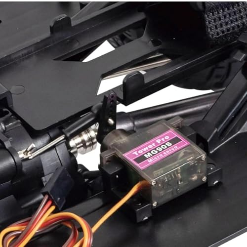 313mm Wheelbase Nylon Chassis Frame Front Rear Axles Kit with 2-Speed Transmission 35T 550 Motor for 1/10 RC Crawler Axial SCX10 TRX4 D90 DIY Upgrade Parts