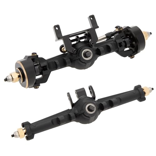 MEUS RACING Nylon TRX4M Axles with Isokinetic 3-Section CVD for Traxxas TRX4M Bronco/Defender/High Trail K10/ F150 1/18 RC Crawler Upgrade, +5mm Widened and 52° Max. Steering Angle