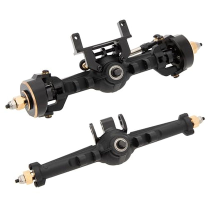 MEUS RACING Nylon TRX4M Axles with Isokinetic 3-Section CVD for Traxxas TRX4M Bronco/Defender/High Trail K10/ F150 1/18 RC Crawler Upgrade, +5mm Widened and 52° Max. Steering Angle